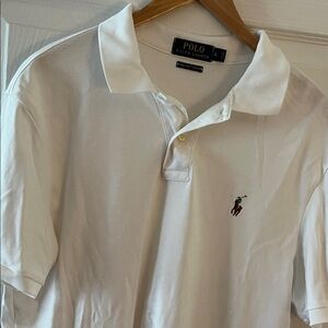 Polo by Ralph Lauren White Short-Sleeve Cotton Polo with Embroidered Pony